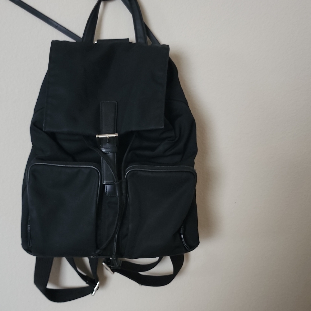 Coach Black Nylon Leather Mercer Backpack